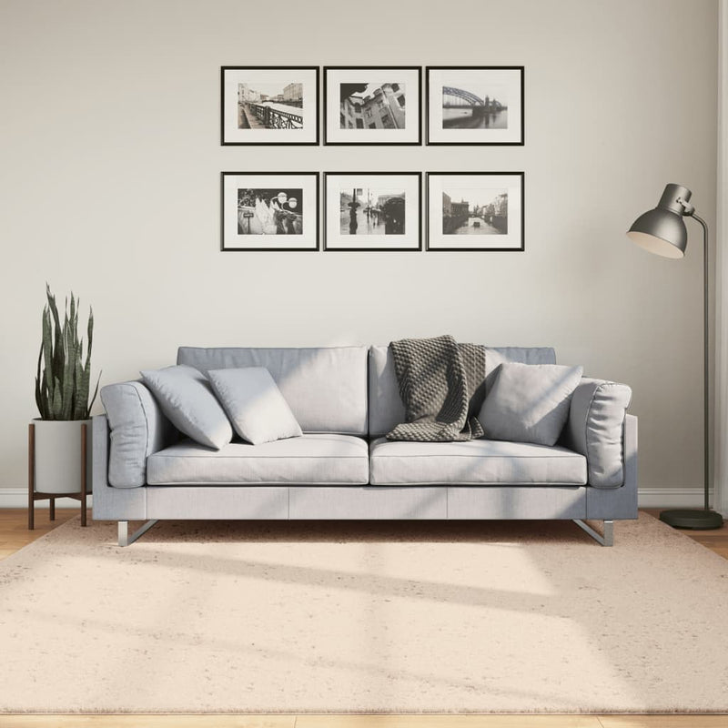 Afbeelding laden in galerijviewer, Vidaxl vloerkleed huarte laagpolig zacht wasbaar 200x200 cm beige