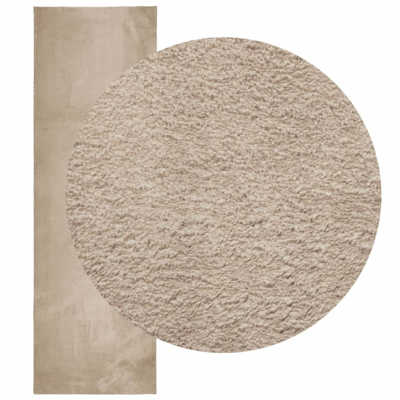 Load image into Gallery viewer, Vidaxl vloerkleed huarte laagpolig zacht wasbaar 80x250 cm zandkleurig