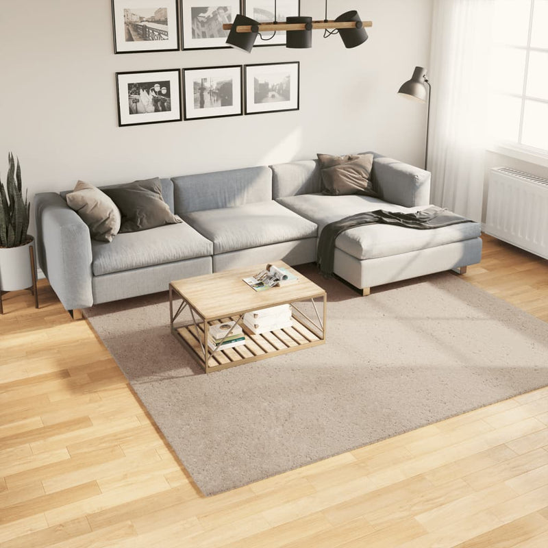 Afbeelding laden in galerijviewer, Vidaxl vloerkleed huarte laagpolig zacht wasbaar 240x240cm zandkleurig