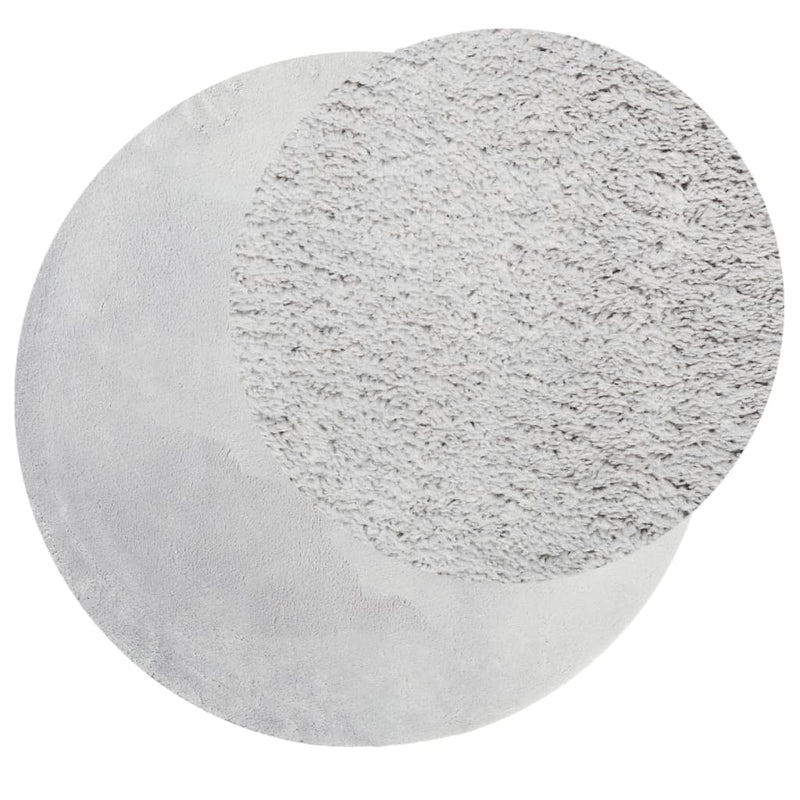 Load image into Gallery viewer, Vidaxl vloerkleed huarte laagpolig zacht wasbaar ø 100 cm grijs