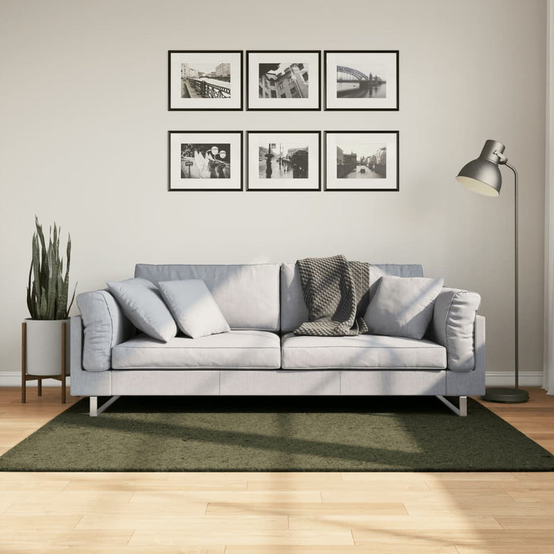Afbeelding laden in galerijviewer, Vidaxl vloerkleed huarte laagpolig zacht wasbaar 120x170 cm bosgroen