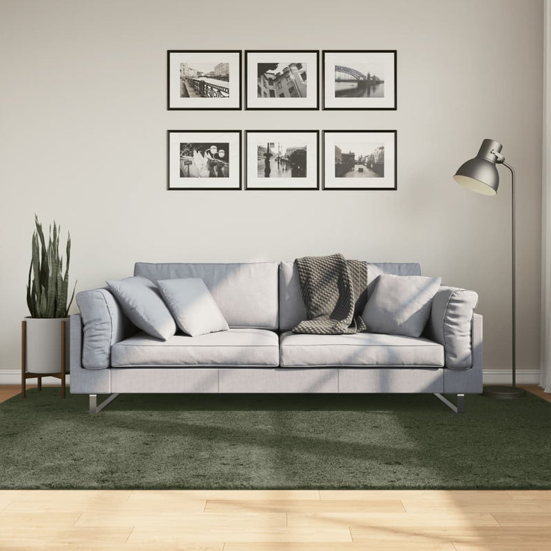 Afbeelding laden in galerijviewer, Vidaxl vloerkleed huarte laagpolig zacht wasbaar 160x230 cm bosgroen
