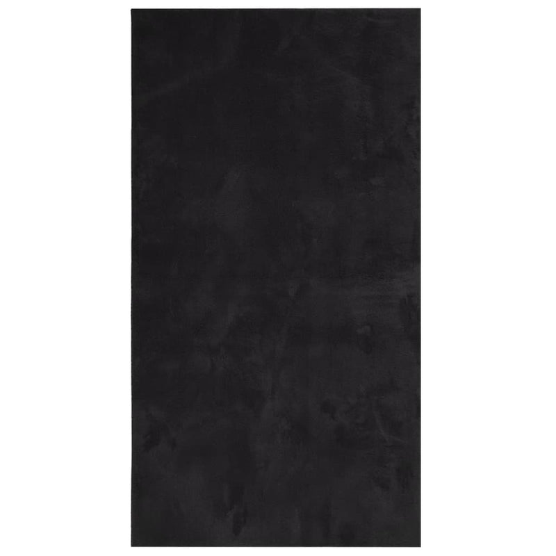 Afbeelding laden in galerijviewer, Vidaxl vloerkleed huarte laagpolig zacht wasbaar 60x110 cm zwart