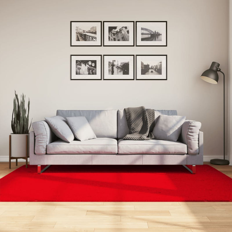 Afbeelding laden in galerijviewer, Vidaxl vloerkleed huarte laagpolig zacht wasbaar 140x200 cm rood