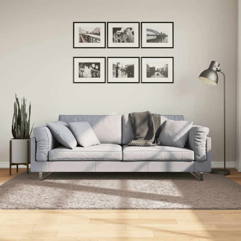 Load image into Gallery viewer, Vidaxl vloerkleed pamplona shaggy hoogpolig modern 140x200 cm beige