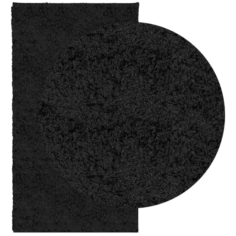 Load image into Gallery viewer, Vidaxl vloerkleed pamplona shaggy hoogpolig modern 60x110 cm zwart
