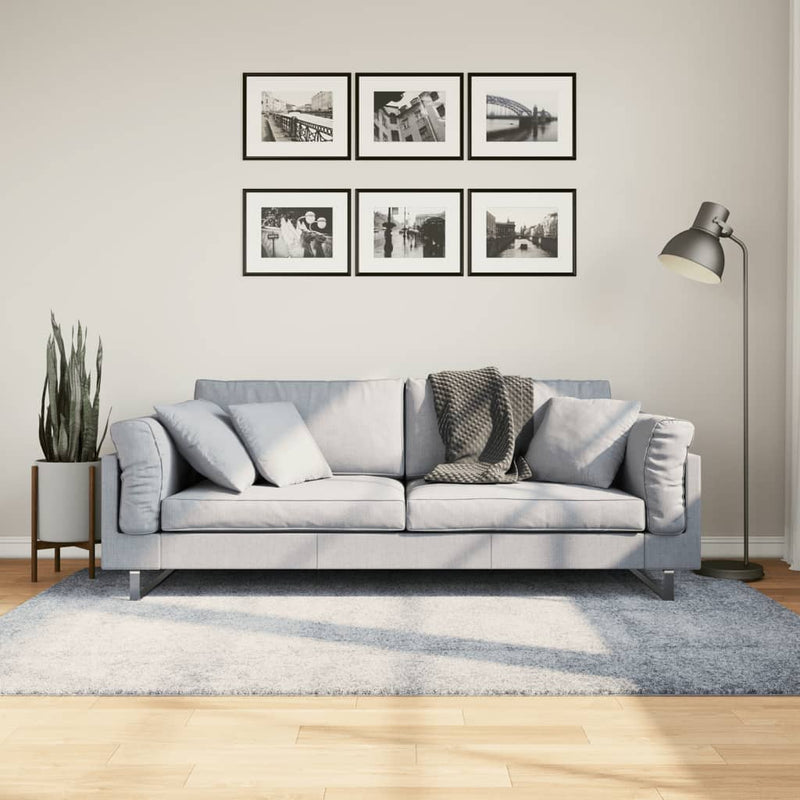 Load image into Gallery viewer, Vidaxl vloerkleed pamplona shaggy hoogpolig modern 140x200 cm blauw