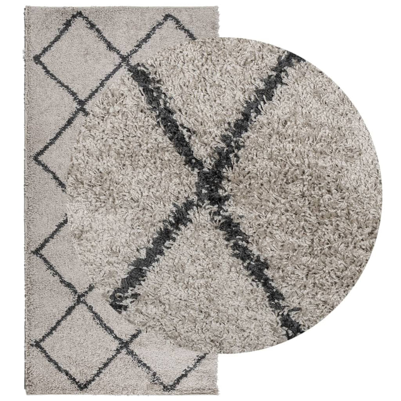 Load image into Gallery viewer, Vidaxl vloerkleed pamplona shaggy hoogpolig 100x200 cm beige antraciet