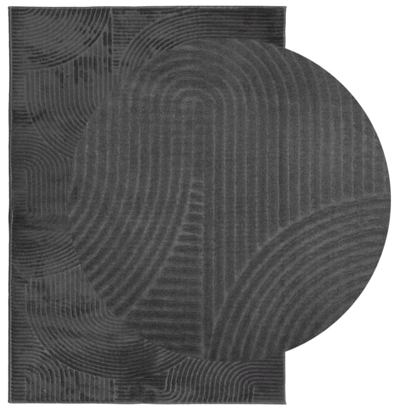 Load image into Gallery viewer, Vidaxl vloerkleed iza laagpolig scandinavisch 120x170 cm antraciet