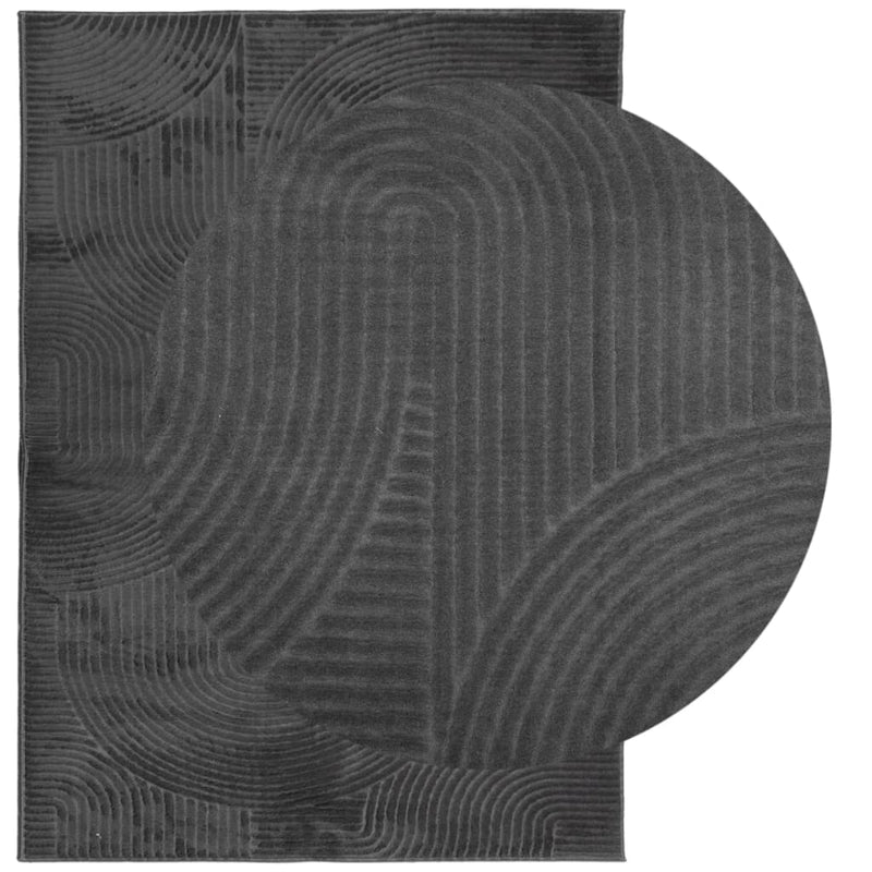 Load image into Gallery viewer, Vidaxl vloerkleed iza laagpolig scandinavisch 240x340 cm antraciet