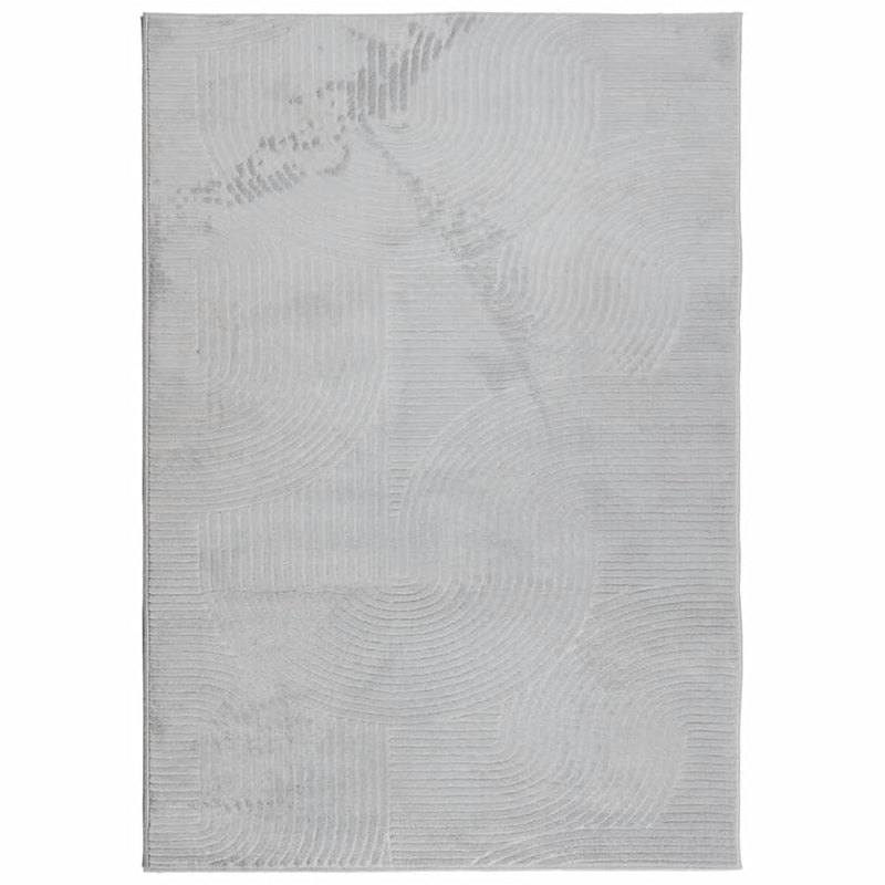 Load image into Gallery viewer, Vidaxl vloerkleed iza laagpolig scandinavisch 140x200 cm grijs
