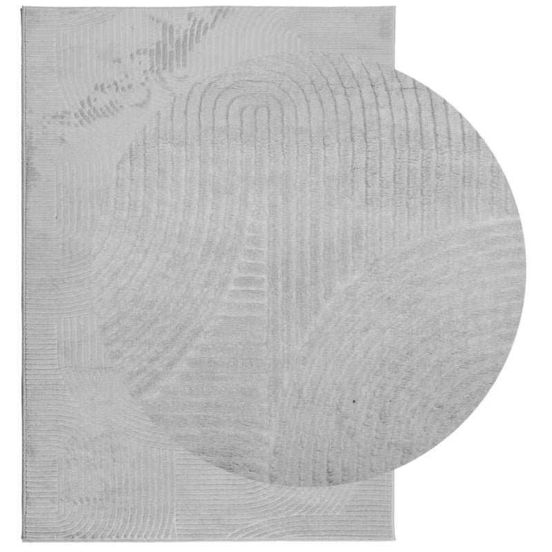 Load image into Gallery viewer, Vidaxl vloerkleed iza laagpolig scandinavisch 140x200 cm grijs
