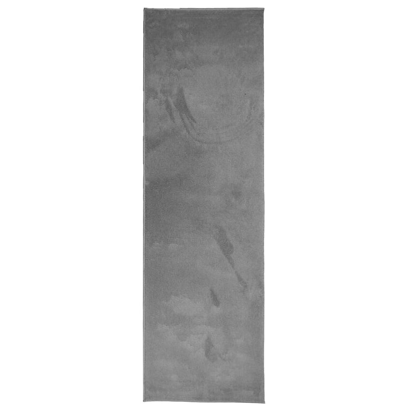 Load image into Gallery viewer, Vidaxl vloerkleed oviedo laagpolig 80x250 cm antracietkleurig