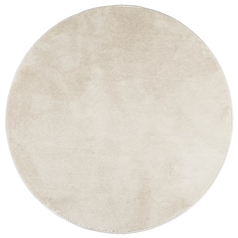 Load image into Gallery viewer, Vidaxl vloerkleed oviedo laagpolig ø 100 cm beige