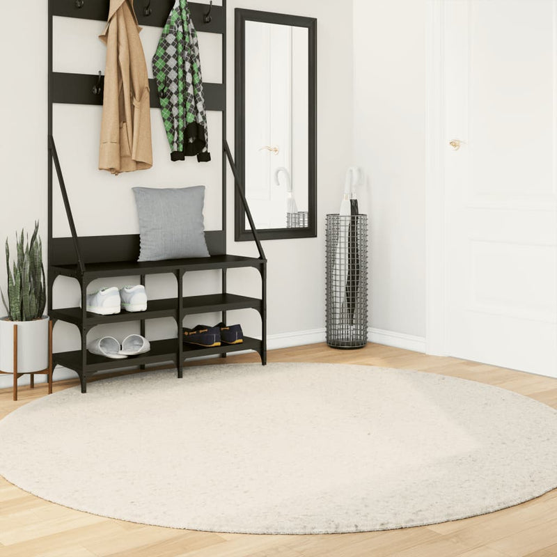 Load image into Gallery viewer, VidaXL Vloerkleed OVIEDO laagpolig Ø 200 cm beige