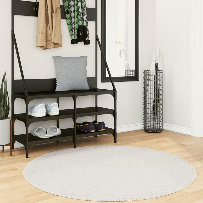 Load image into Gallery viewer, Vidaxl vloerkleed oviedo laagpolig ø 120 cm crèmekleurig