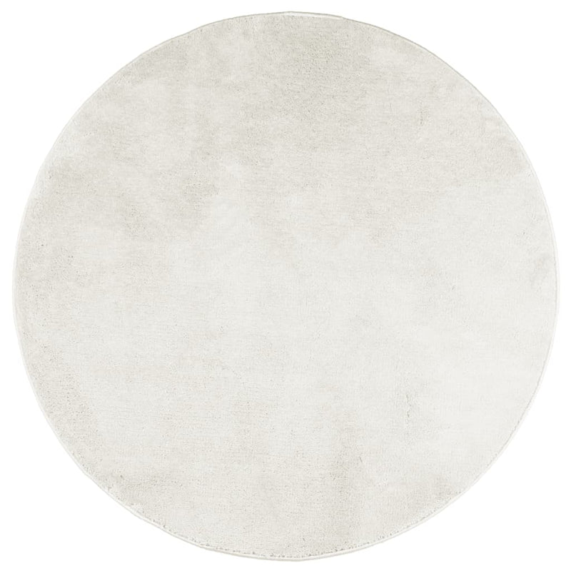 Load image into Gallery viewer, Vidaxl vloerkleed oviedo laagpolig ø 160 cm crèmekleurig