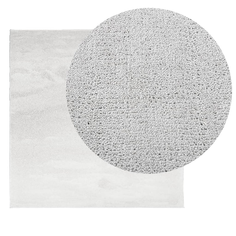 Load image into Gallery viewer, Vidaxl vloerkleed oviedo laagpolig 120x120 cm grijs
