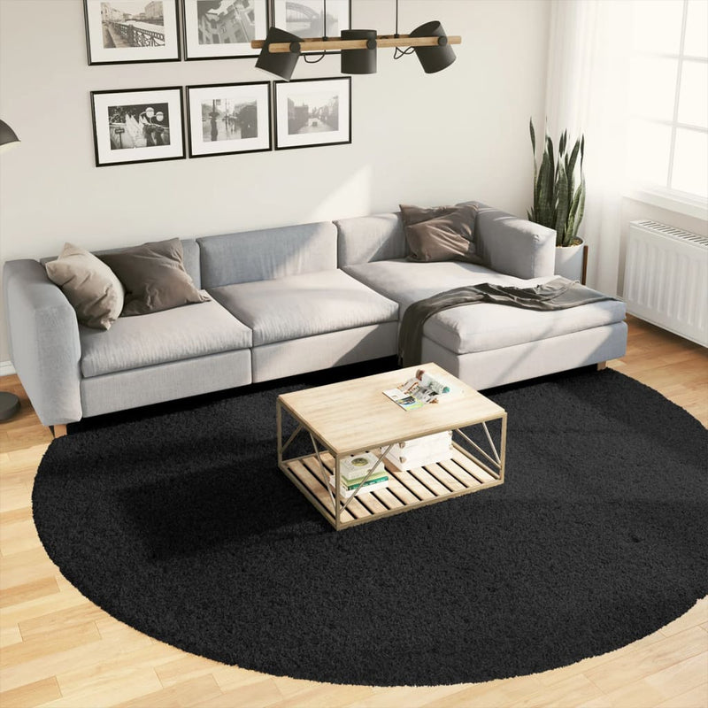 Load image into Gallery viewer, VidaXL Vloerkleed OVIEDO laagpolig Ø 280 cm zwart