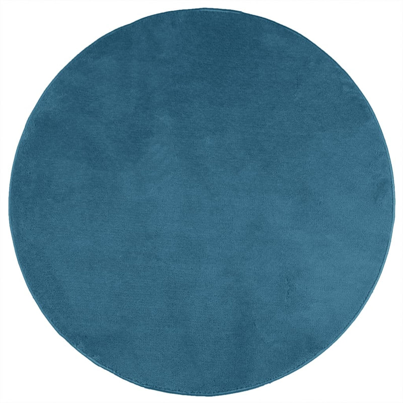 Load image into Gallery viewer, Vidaxl vloerkleed oviedo laagpolig ø 80 cm turquoise