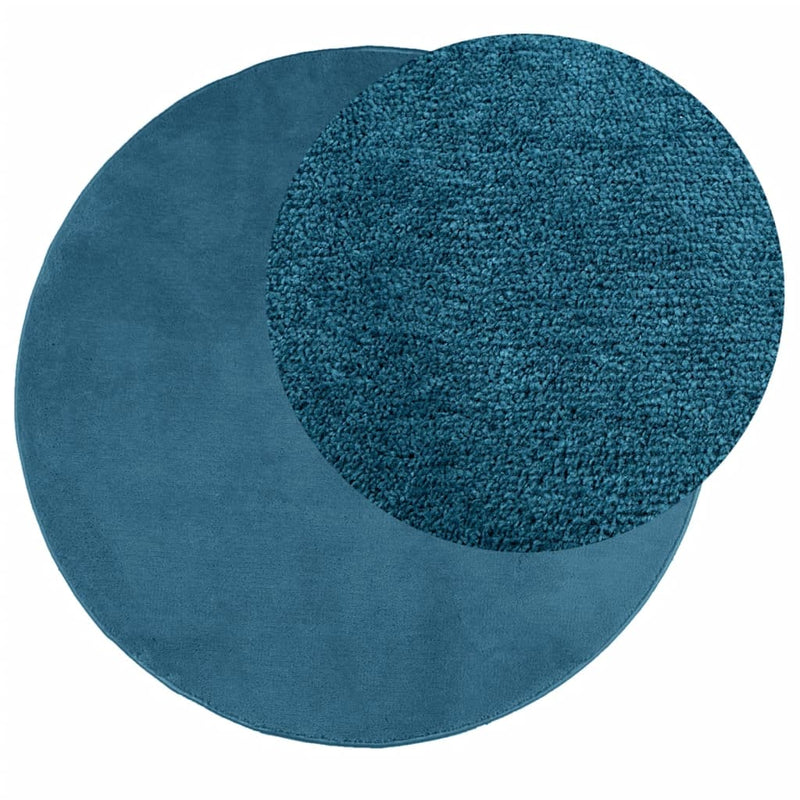 Load image into Gallery viewer, Vidaxl vloerkleed oviedo laagpolig ø 120 cm turquoise
