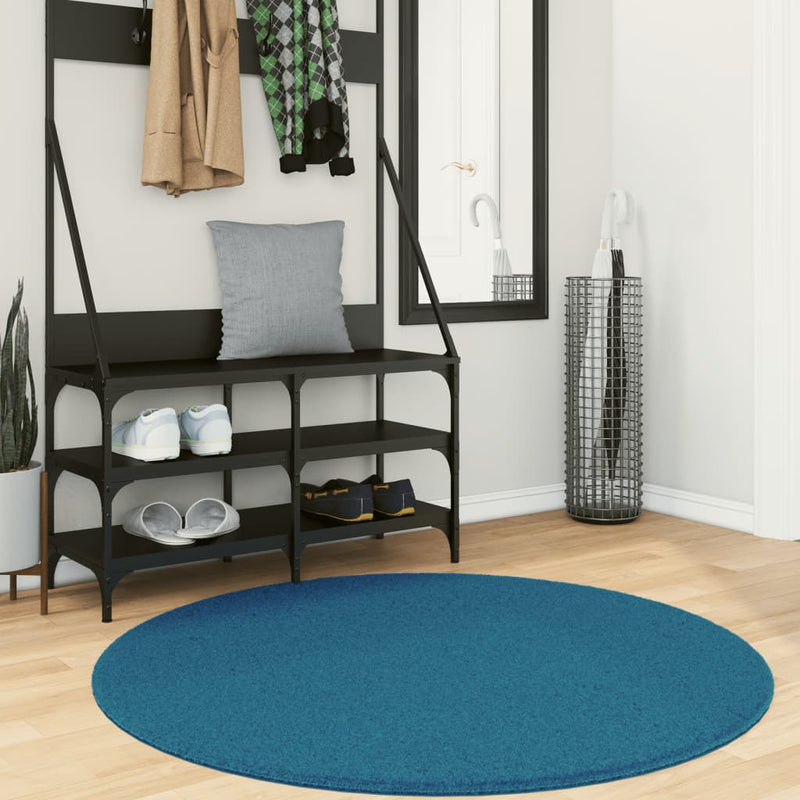 Load image into Gallery viewer, Vidaxl vloerkleed oviedo laagpolig ø 120 cm turquoise