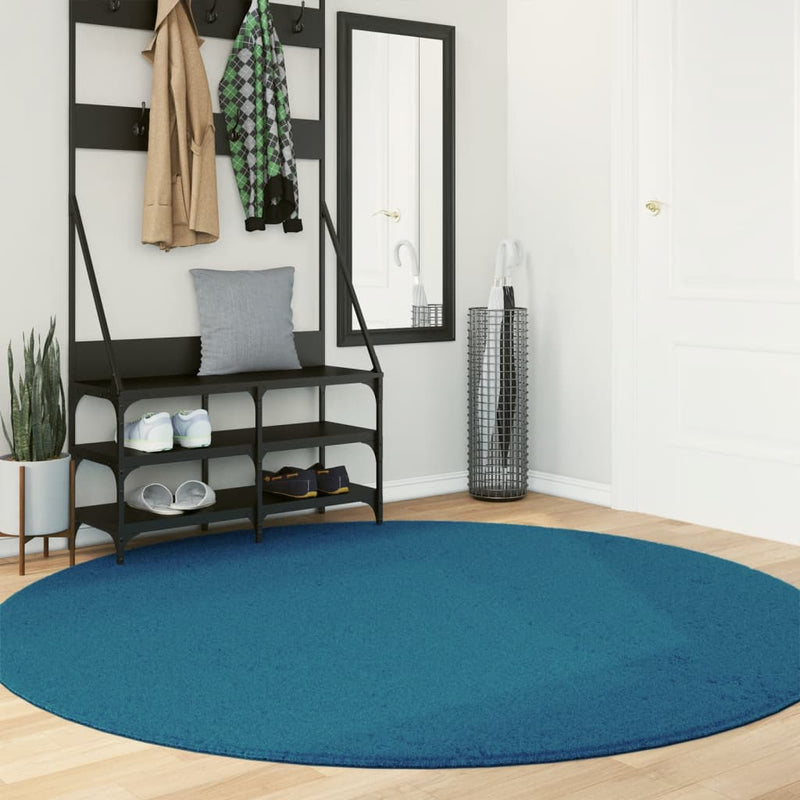 Load image into Gallery viewer, Vidaxl vloerkleed oviedo laagpolig ø 200 cm turquoise