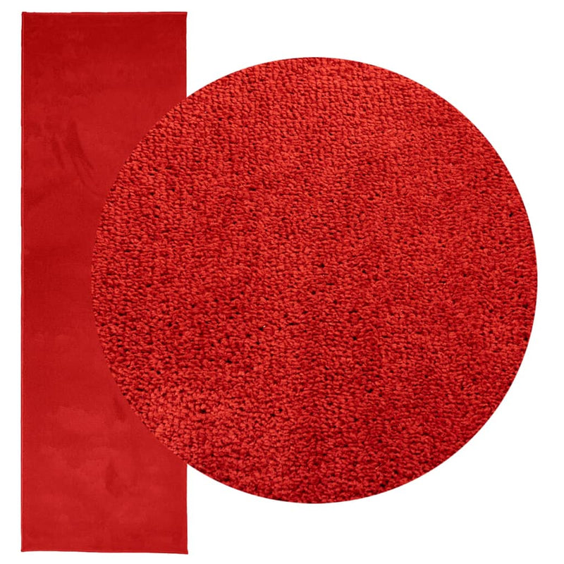 Load image into Gallery viewer, Vidaxl vloerkleed oviedo laagpolig 80x250 cm rood