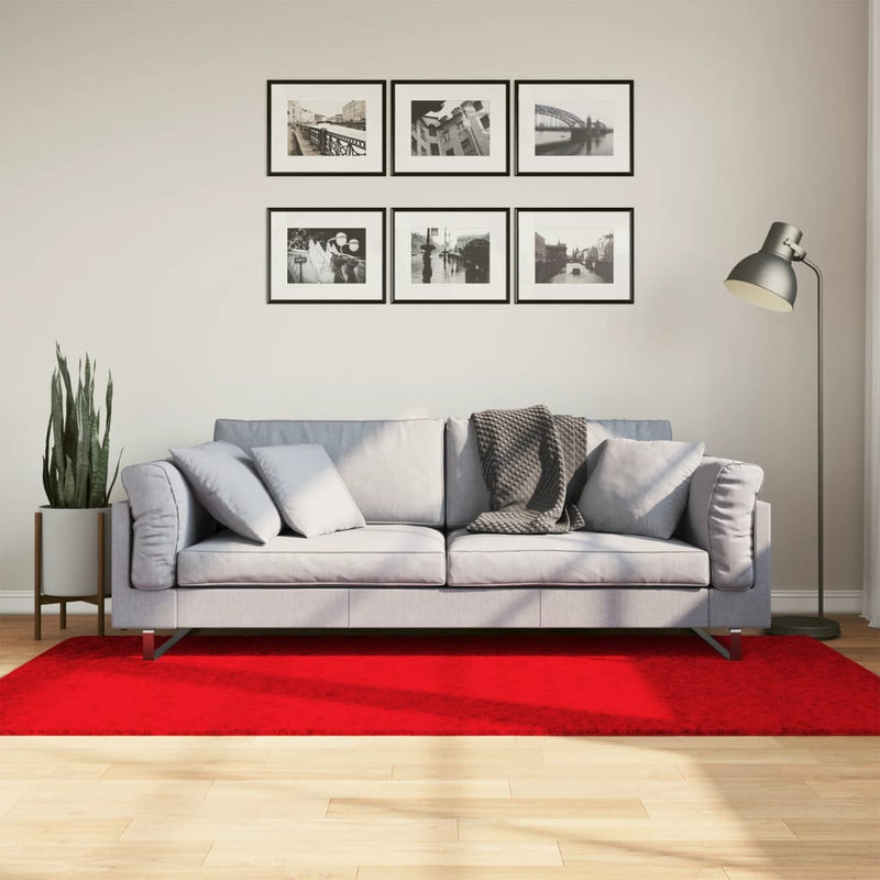 Load image into Gallery viewer, Vidaxl vloerkleed oviedo laagpolig 100x200 cm rood