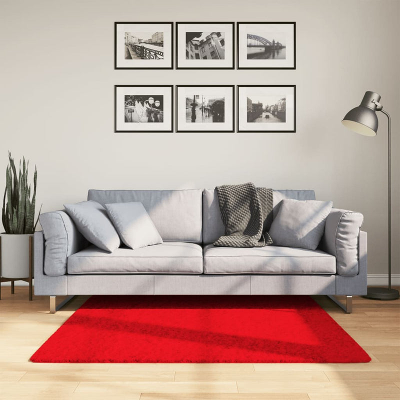 Load image into Gallery viewer, Vidaxl vloerkleed oviedo laagpolig 120x120 cm rood
