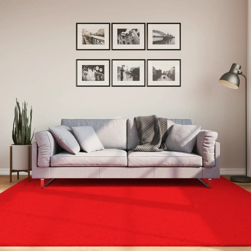 Load image into Gallery viewer, Vidaxl vloerkleed oviedo laagpolig 200x200 cm rood