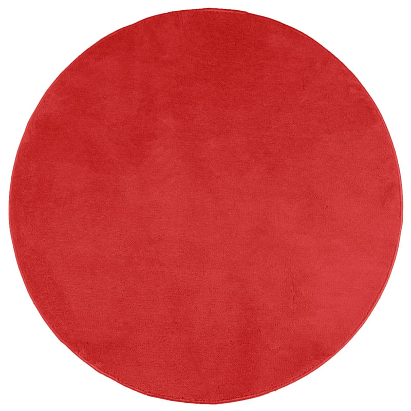 Load image into Gallery viewer, Vidaxl vloerkleed oviedo laagpolig ø 120 cm rood