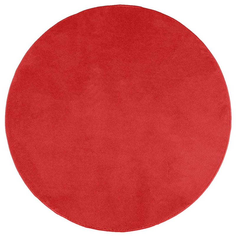 Load image into Gallery viewer, Vidaxl vloerkleed oviedo laagpolig ø 240 cm rood