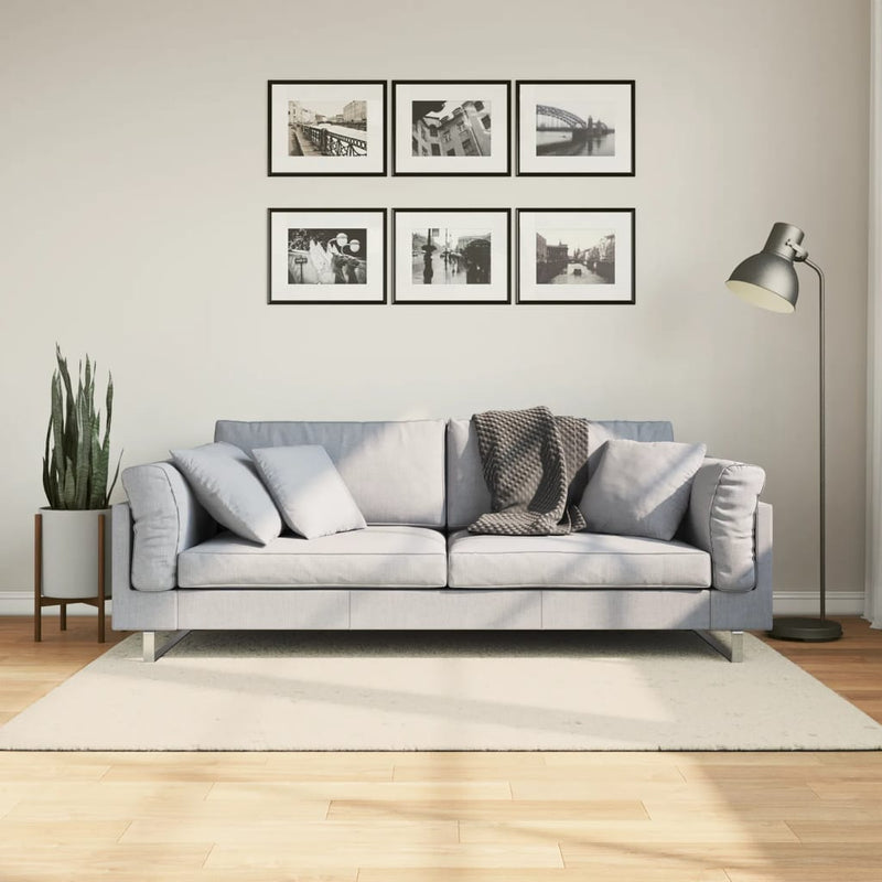 Load image into Gallery viewer, Vidaxl vloerkleed istan hoogpolig glanzend 120x170 cm crèmekleurig