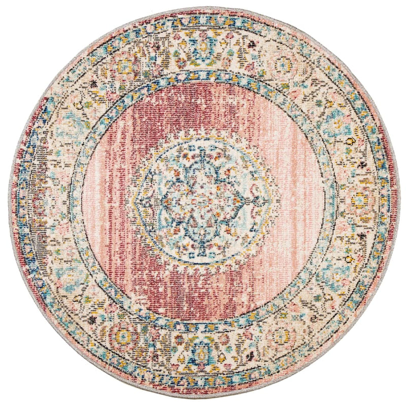 Load image into Gallery viewer, Vidaxl vloerkleed arbizu binnen en buiten vintage stijl ø 200 cm