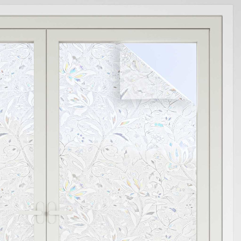 Load image into Gallery viewer, Vidaxl raamfolies 4 st mat bloemenpatroon pvc