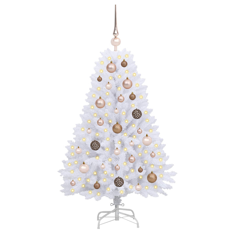 Load image into Gallery viewer, Vidaxl kunstkerstboom wit 68 x 68 x 120 cm pvc en metaal