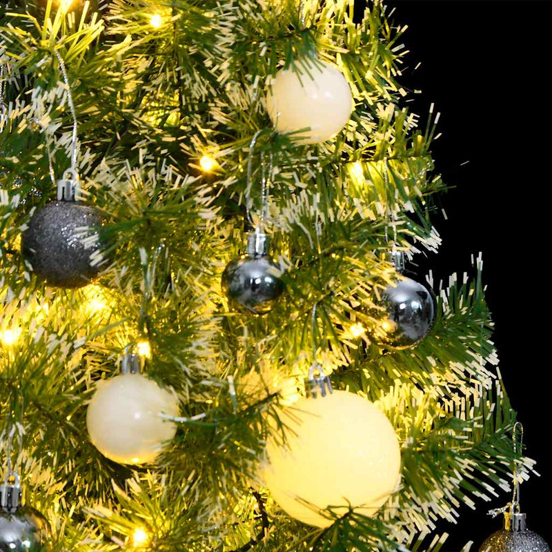 Load image into Gallery viewer, Vidaxl kunstkerstboom 150 led's kerstballen en sneeuw 150 cm