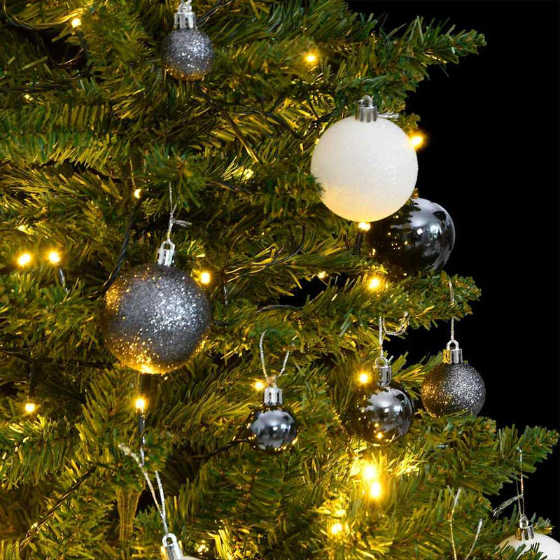 Load image into Gallery viewer, Vidaxl kunstkerstboom met scharnieren 150 led's en kerstballen 150 cm