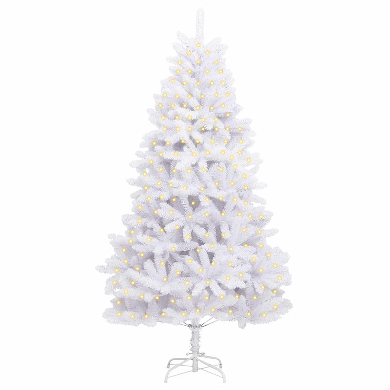 Load image into Gallery viewer, Vidaxl kunstkerstboom met 300 led wit 180 cm pvc en metaal