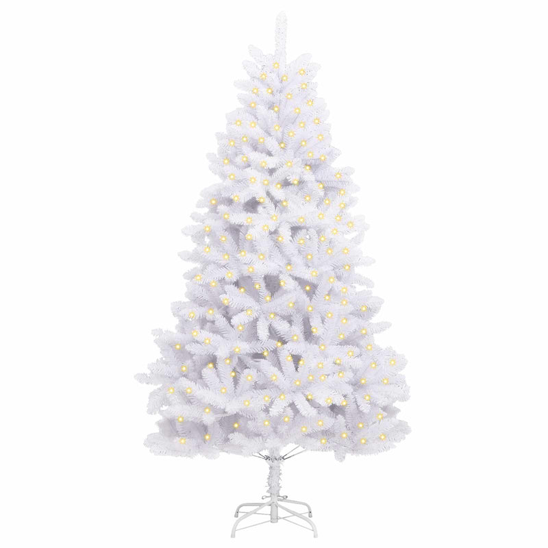 Afbeelding laden in galerijviewer, Vidaxl kunstkerstboom met 300 led wit 270 cm pvc en metaal