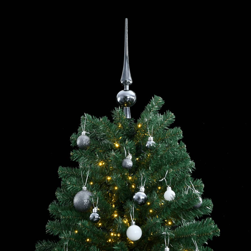 Load image into Gallery viewer, Vidaxl kunstkerstboom met scharnieren 300 led's en kerstballen 180 cm