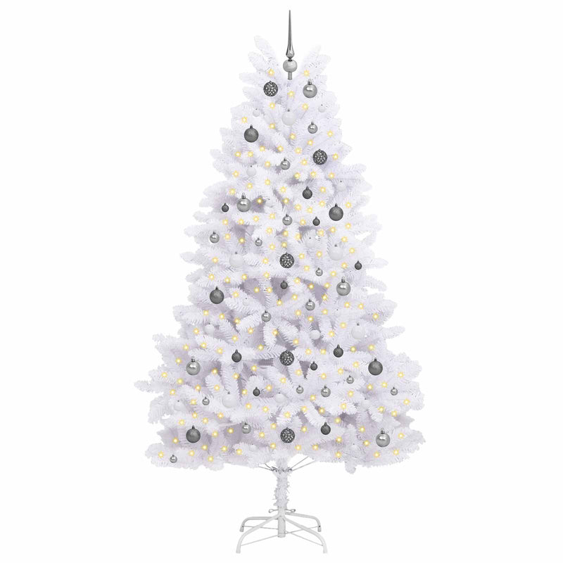 Load image into Gallery viewer, Vidaxl kunstkerstboom wit 120 x 120 x 240 cm pvc en metaal
