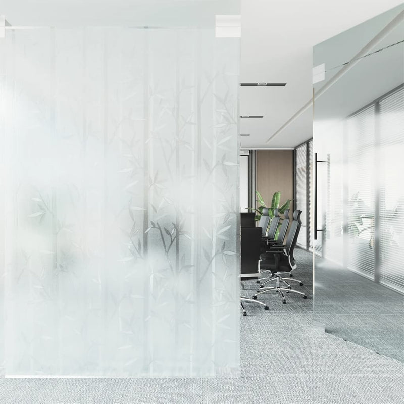 Load image into Gallery viewer, Vidaxl raamfolie bamboepatroon mat 45x500 cm pvc