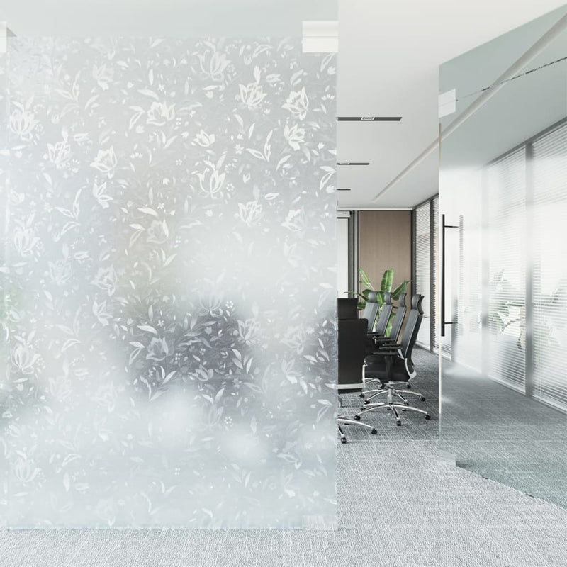 Load image into Gallery viewer, Vidaxl raamfolie bloemenpatroon mat 60x500 cm pvc
