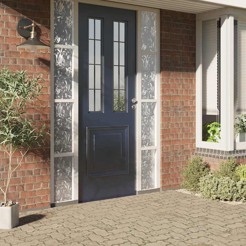 Load image into Gallery viewer, Vidaxl raamfolie bloemenpatroon mat 90x500 cm pvc