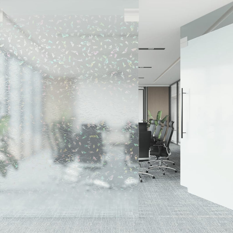 Load image into Gallery viewer, Vidaxl raamfolie 3d regenboogpatroon mat 90x500 cm pvc