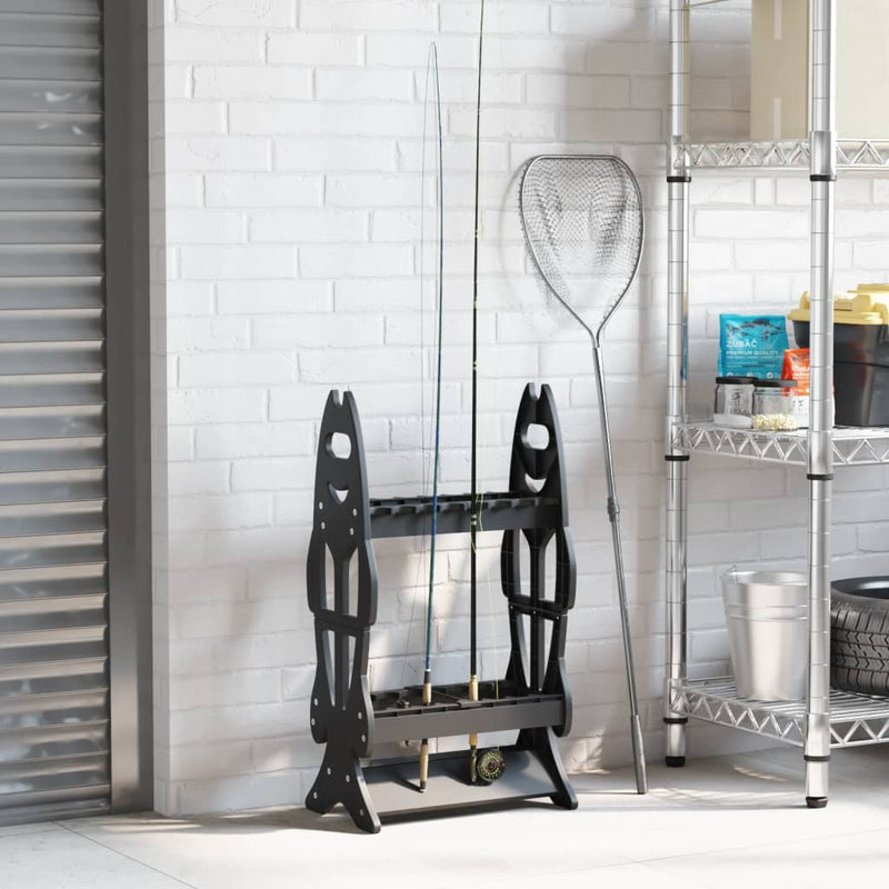 Load image into Gallery viewer, Vidaxl hengelrek voor 16 hengels zwart