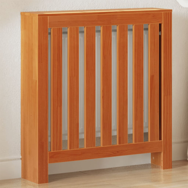 Load image into Gallery viewer, Vidaxl radiatorombouw 79,5x19x84 cm massief grenenhout wasbruin