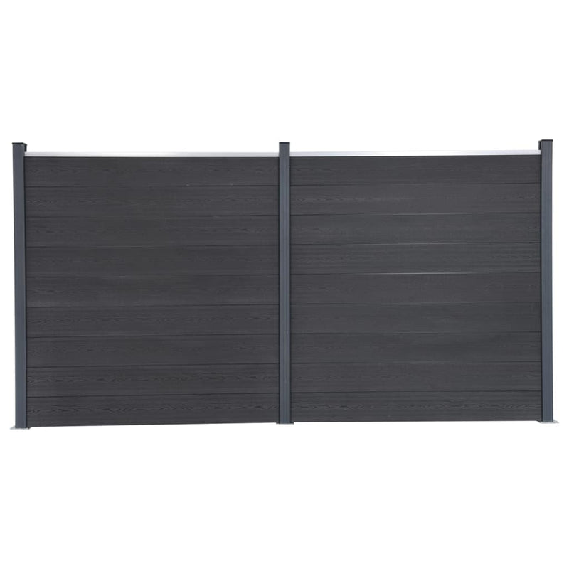 Load image into Gallery viewer, VidaXL Schuttingpaneelset 353x186 cm HKC grijs